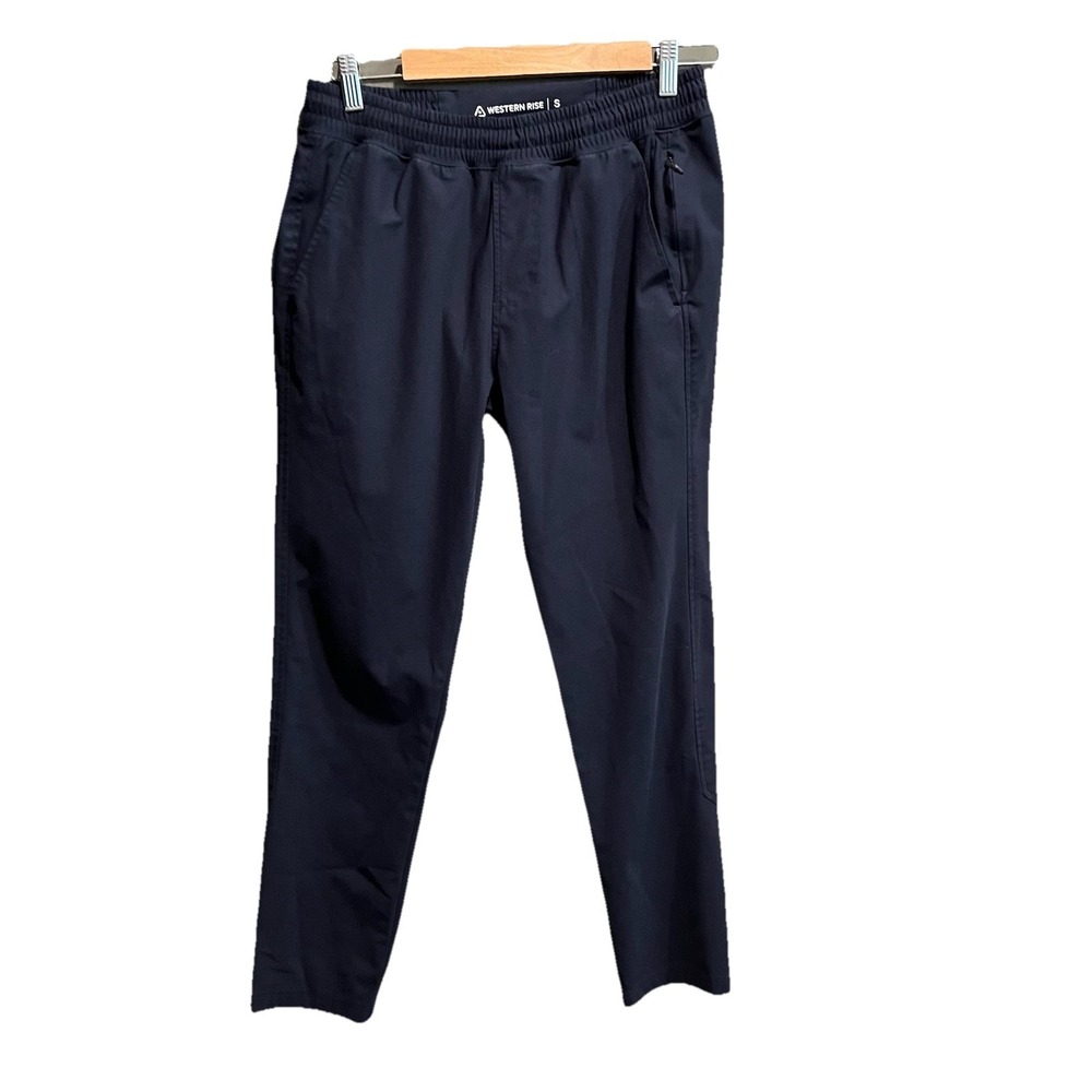 Western Rise Black Stretch Waist Pull On Men's Pants Size Small
